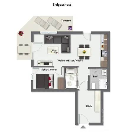 Апартаменты Haffblick 04 - Achterwind Больтенхаген